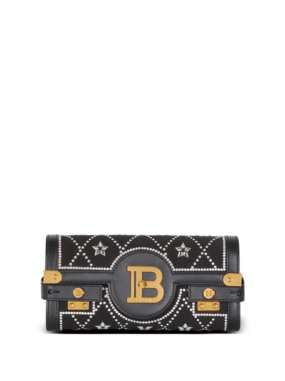 Balmain B Buzz 23 leather clutch bag