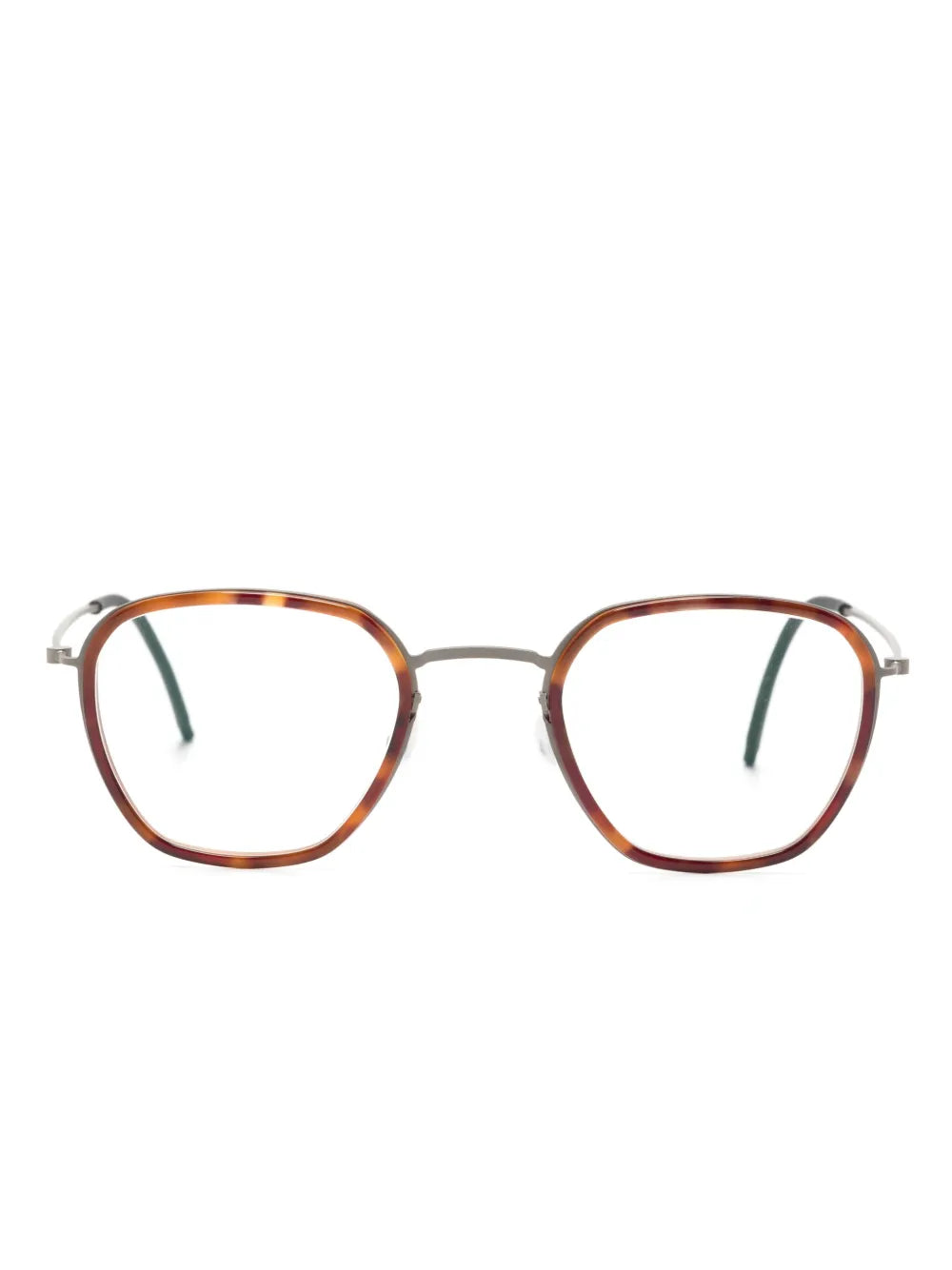 Lindberg tortoiseshell round frame glasses