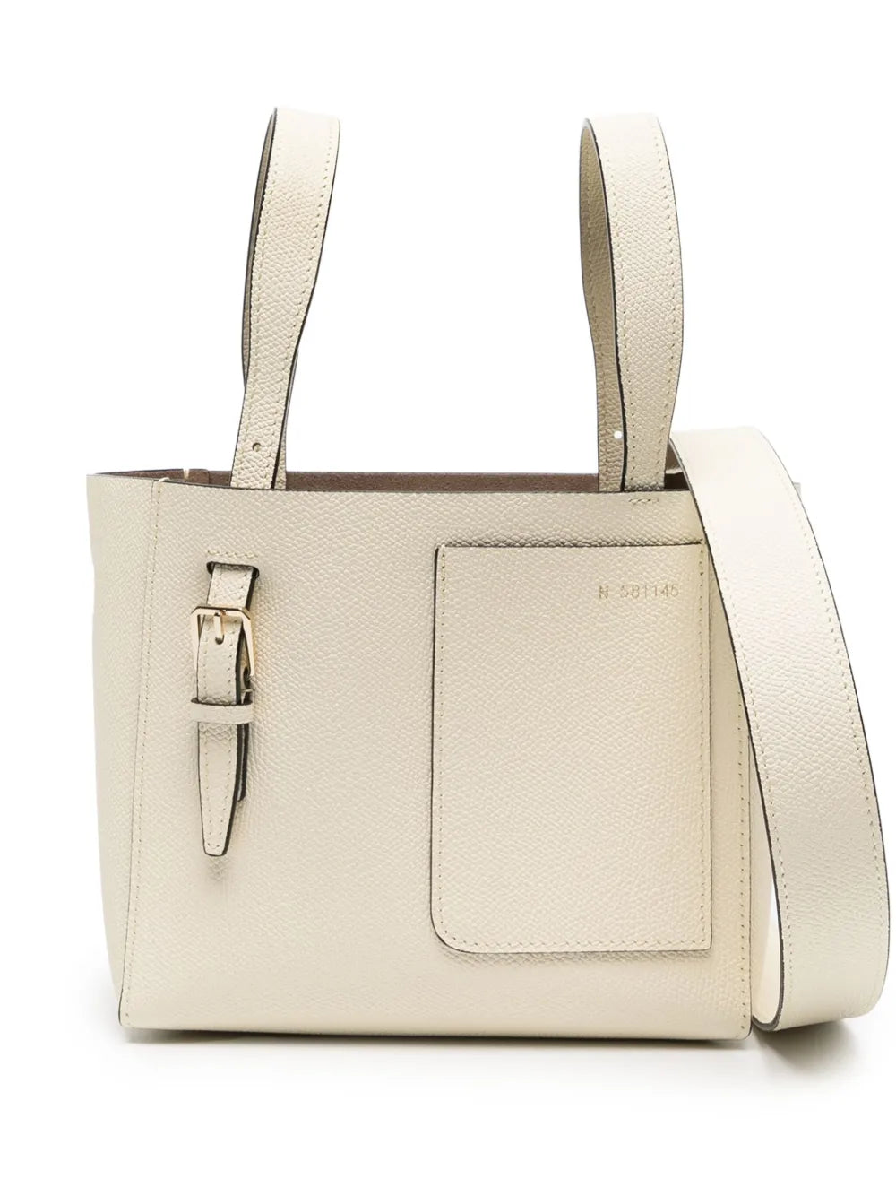 Valextra micro Bucket leather tote bag