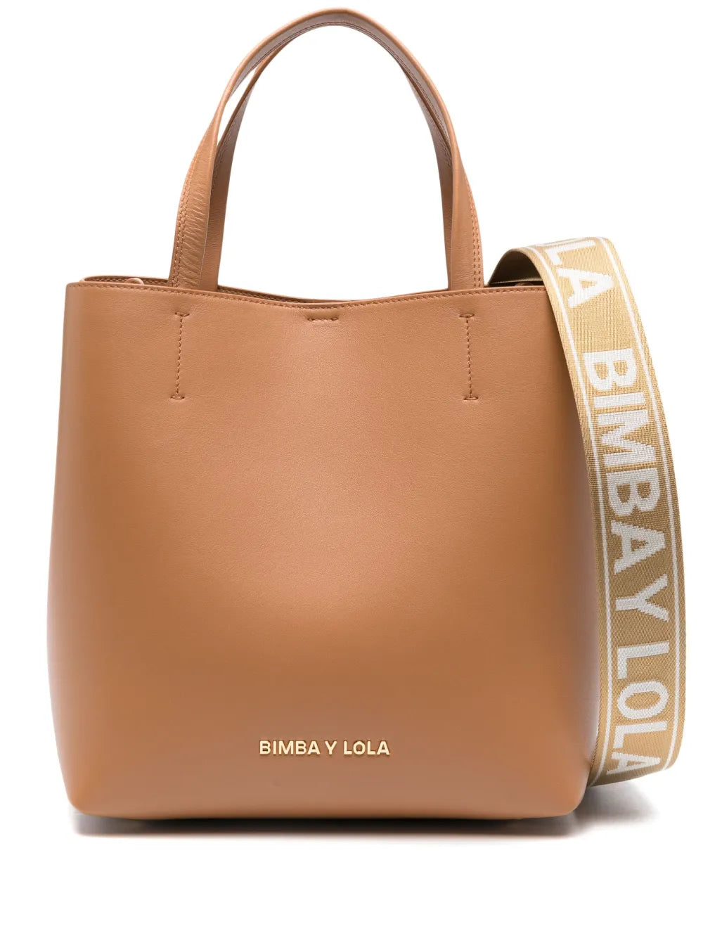 Bimba y Lola large Chihuahua leather tote bag