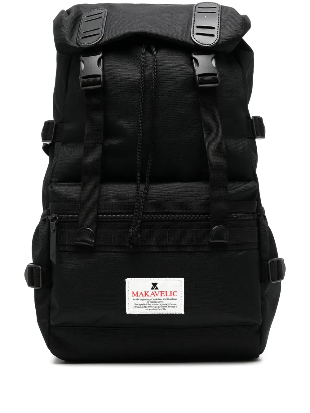 Makavelic logo appliqué backpack