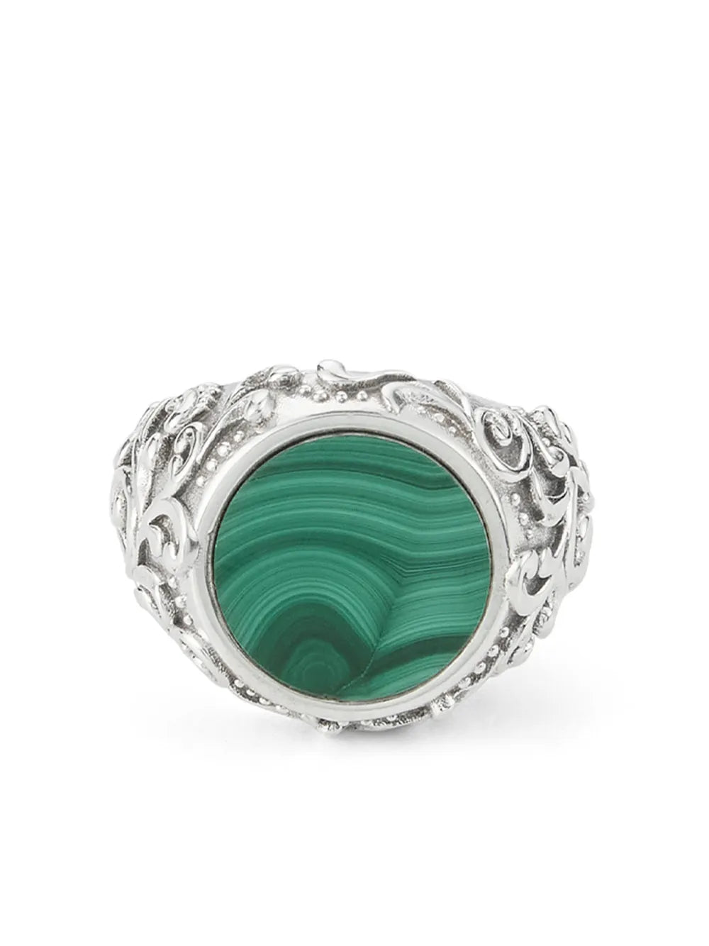 Emanuele Bicocchi Arabesque malachite ring