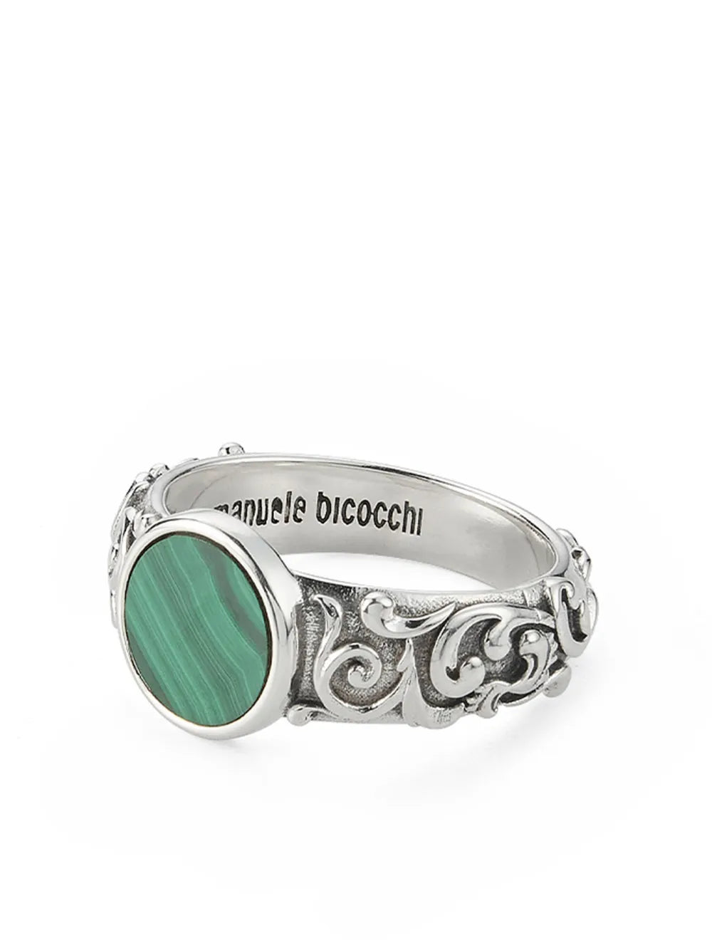 Emanuele Bicocchi Arabesque malachite ring
