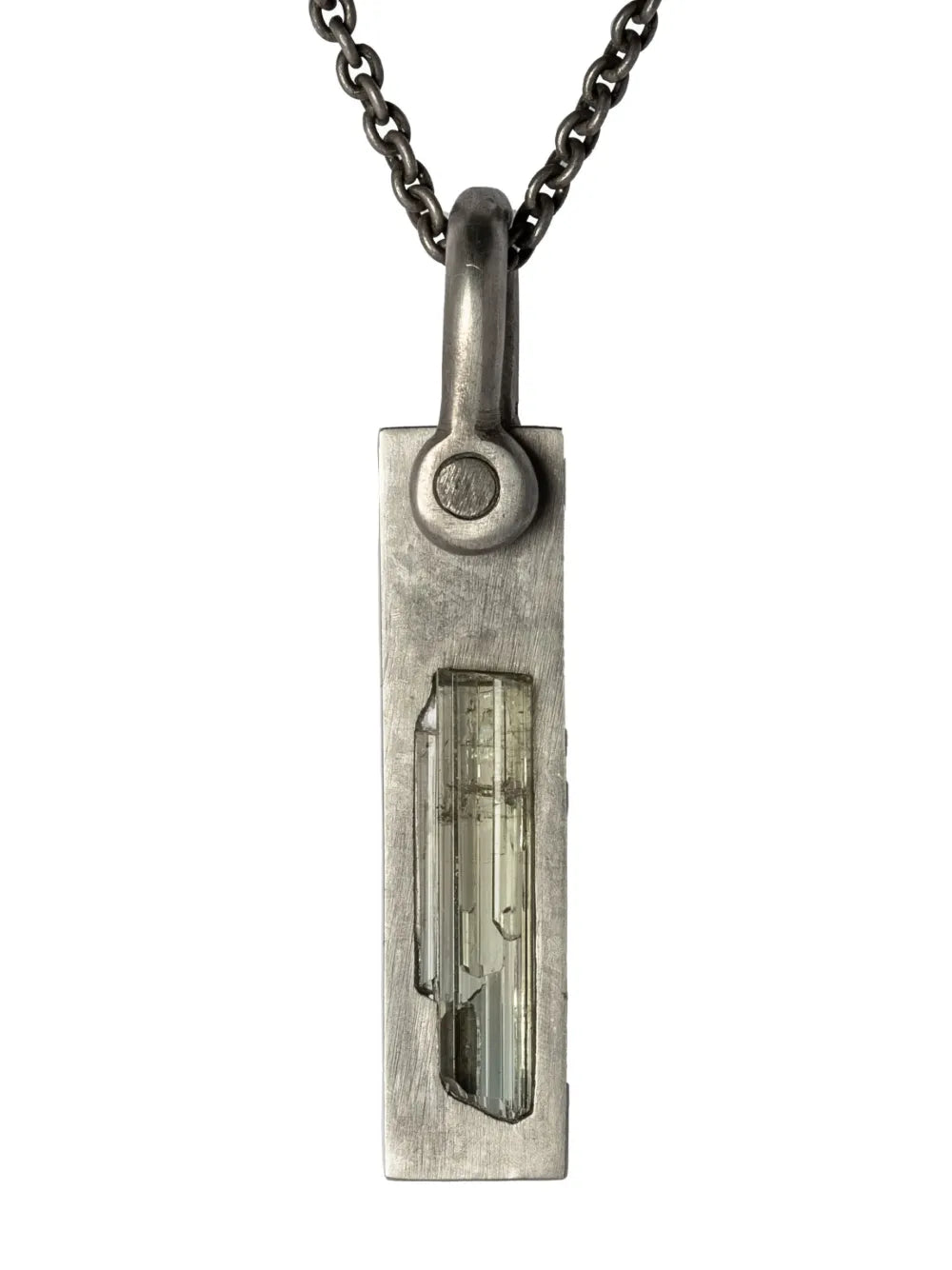 Parts of Four Plate sterling silver necklace