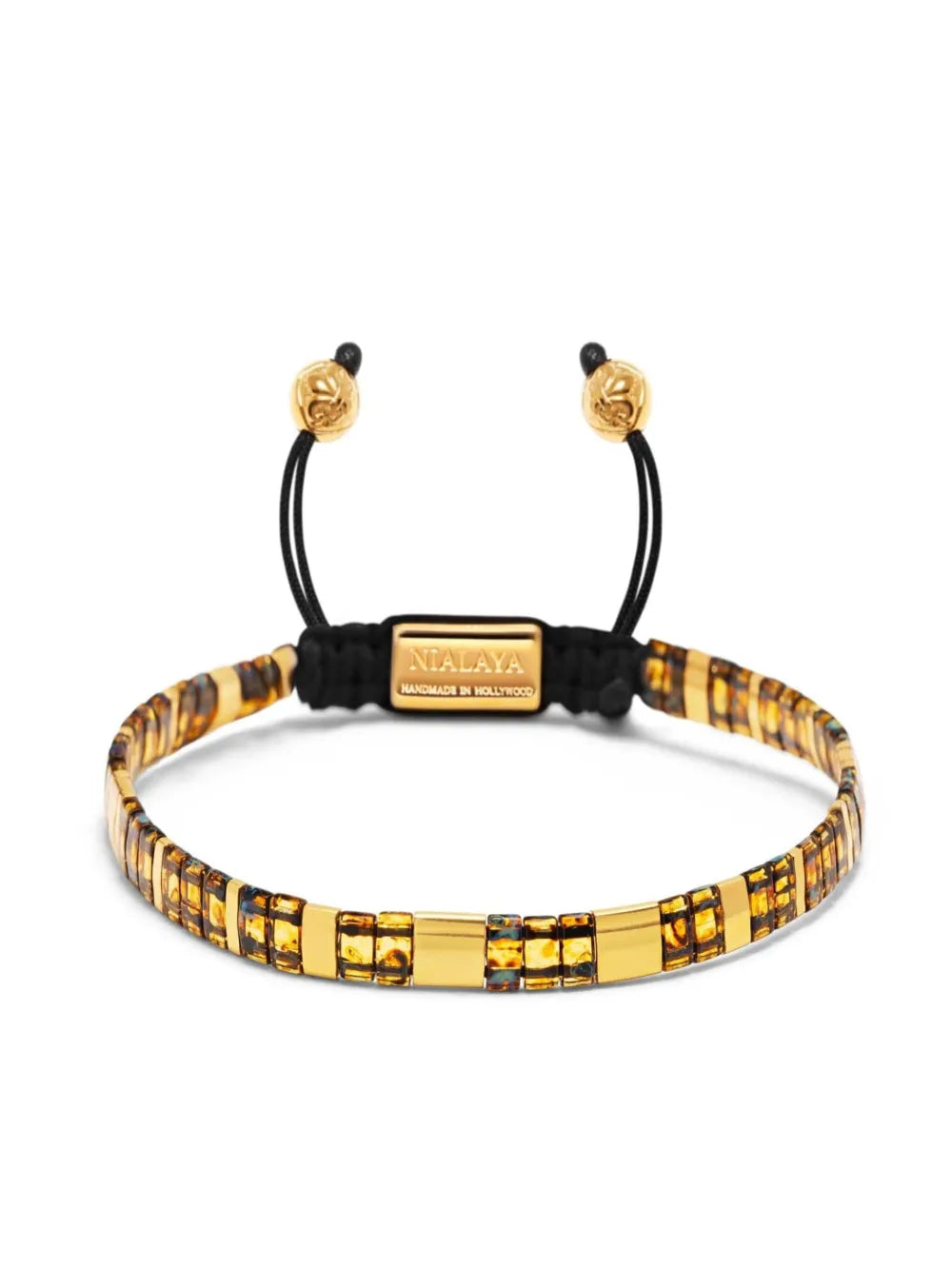 Nialaya Jewelry tila beads marbled bracelet