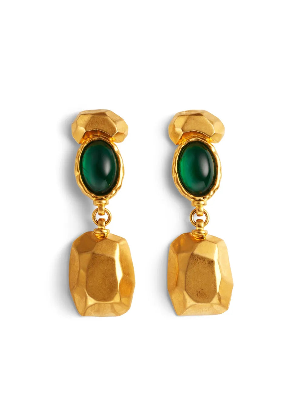 DSQUARED2 hammered effect drop earrings