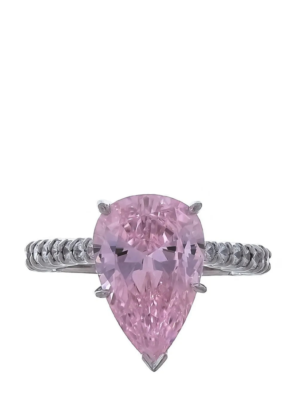 Fantasia by Deserio pear shaped band ring