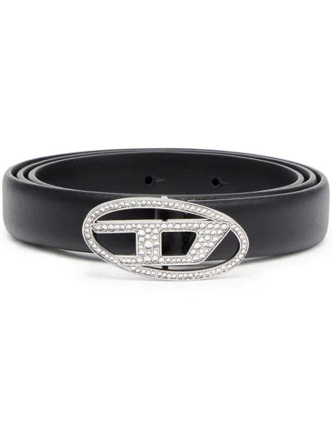 Diesel B-1DR crystal-embellished belt