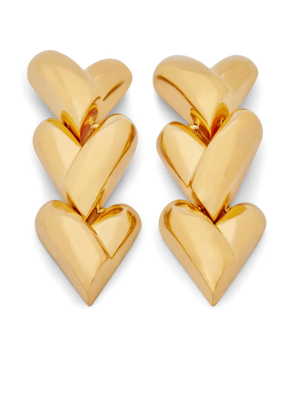 TOM FORD heart motif clip on earrings