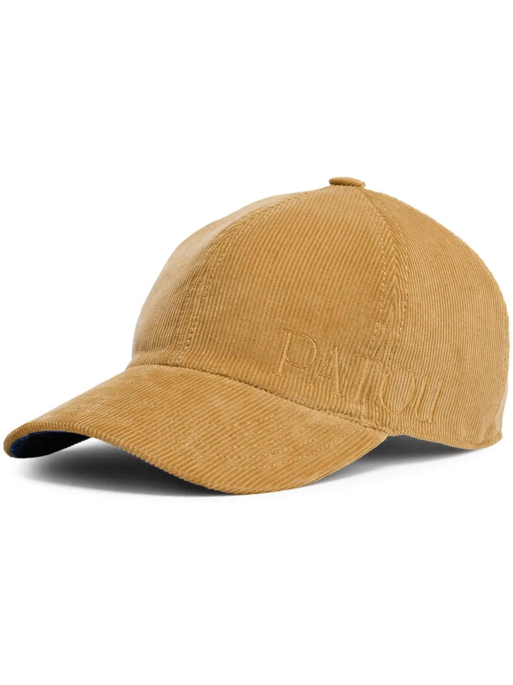 Patou logo embroidered corduroy cap