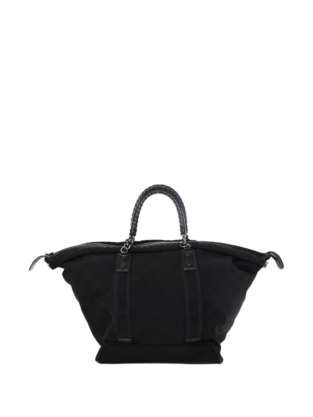 CHANEL 2015 large diamond quilted travel bag