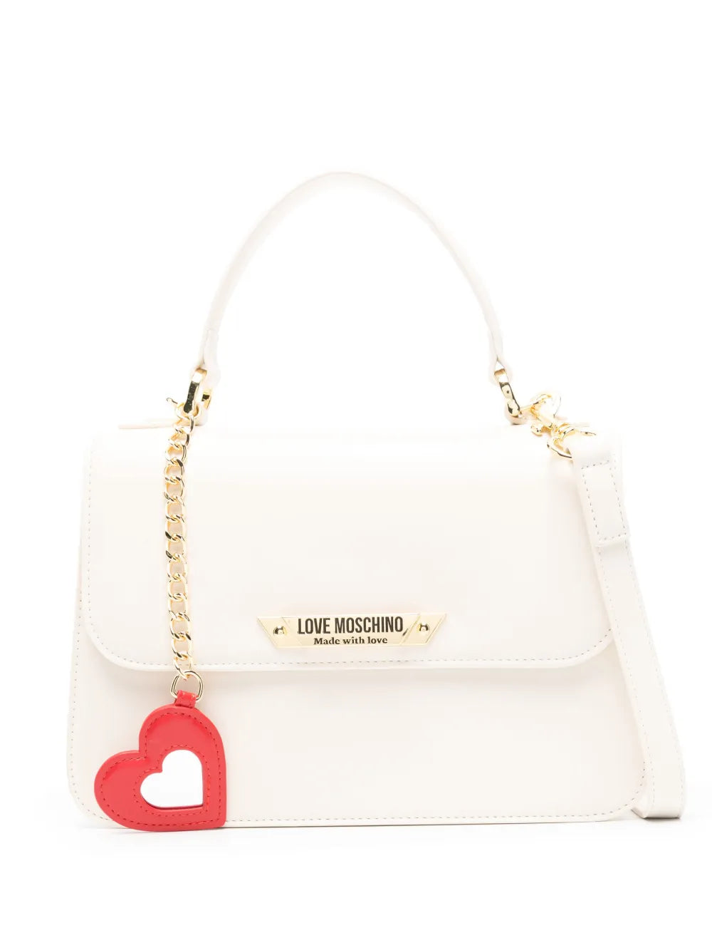 Love Moschino logo plaque tote bag