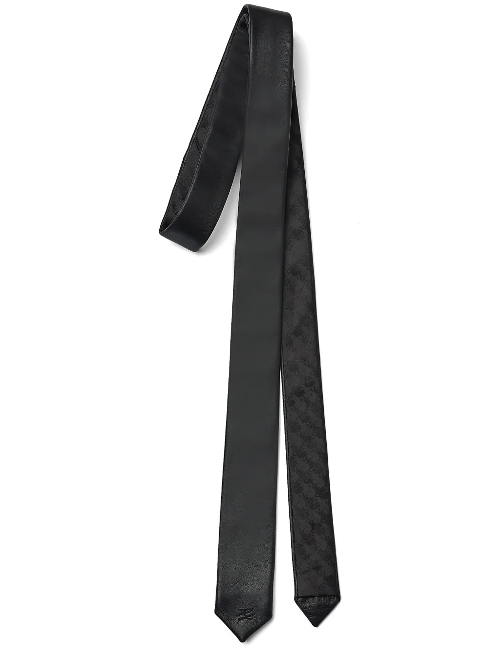 Karl Lagerfeld leather tie