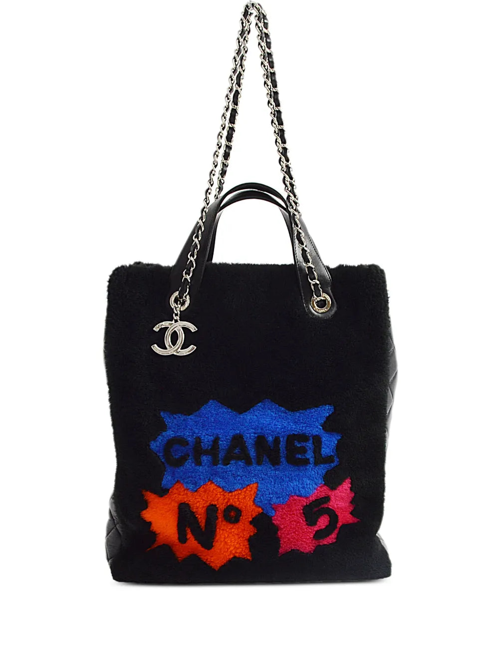 CHANEL 2014 Nº5 shearling tote bag