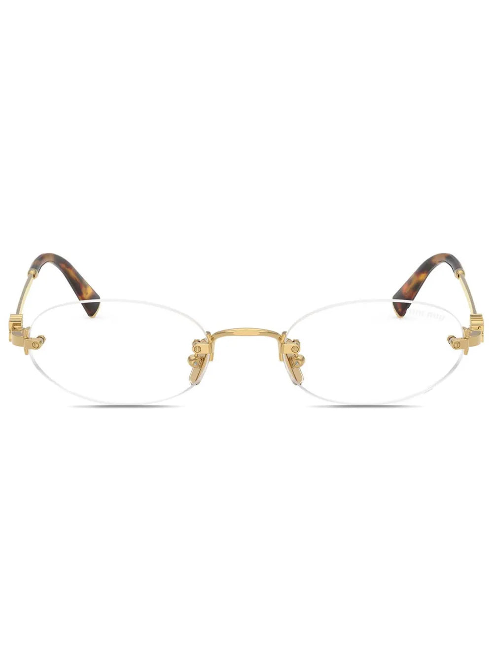 Miu Miu Eyewear oval rimless glasses