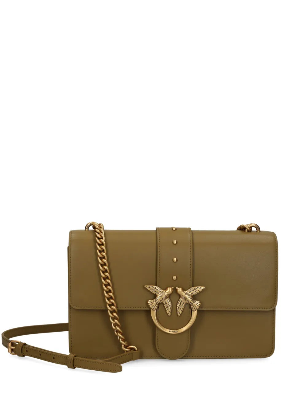 PINKO leather crossbody bag