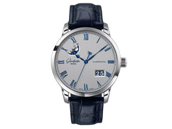 glashutte original senator excellence panorama date moon phase stainless steel men's watch_6