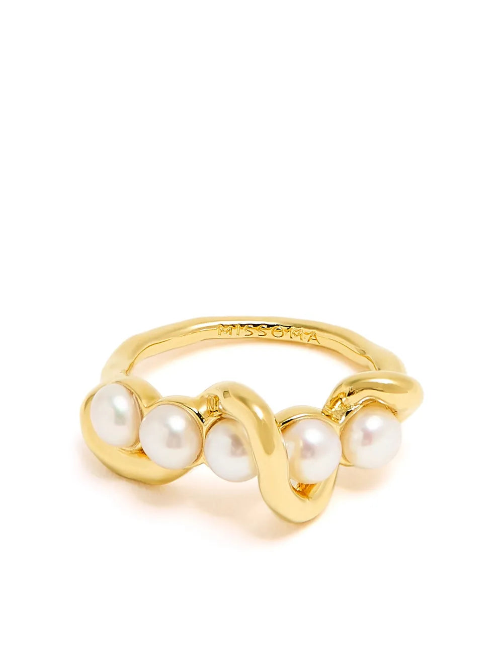 Courrèges faux pearl ring