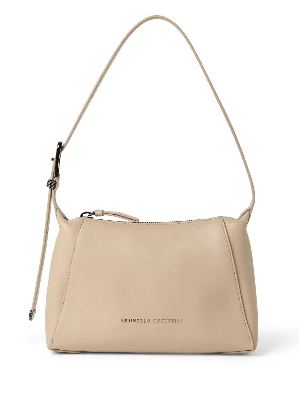 Brunello Cucinelli logo debossed shoulder bag