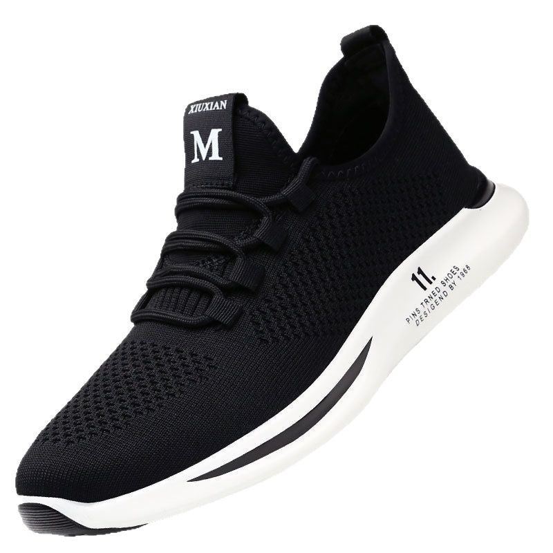 Men’s Casual Mesh Sports Shoes – Breathable, Soft-Bottom & Lightweight