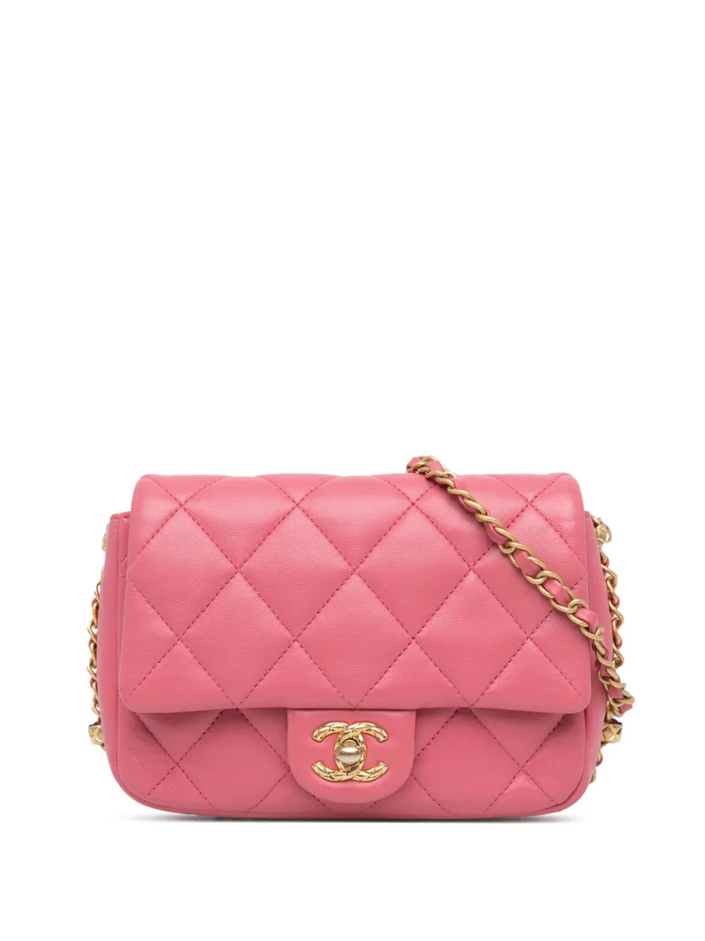 CHANEL 2021 2023 Small Quilted Lambskin Dynasty Flap crossbody bag