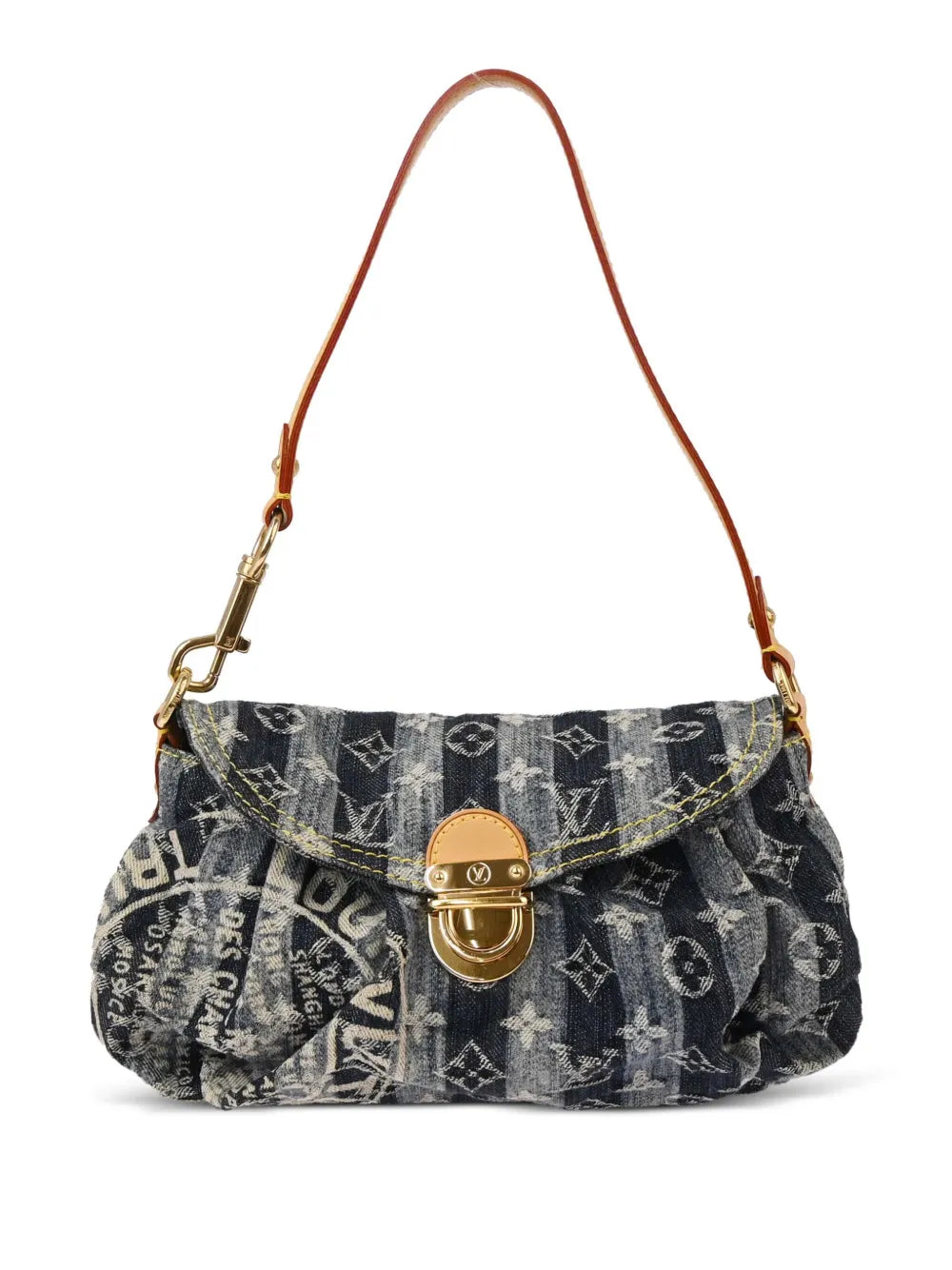 Louis Vuitton 2006 mini Pleaty Raye shoulder bag