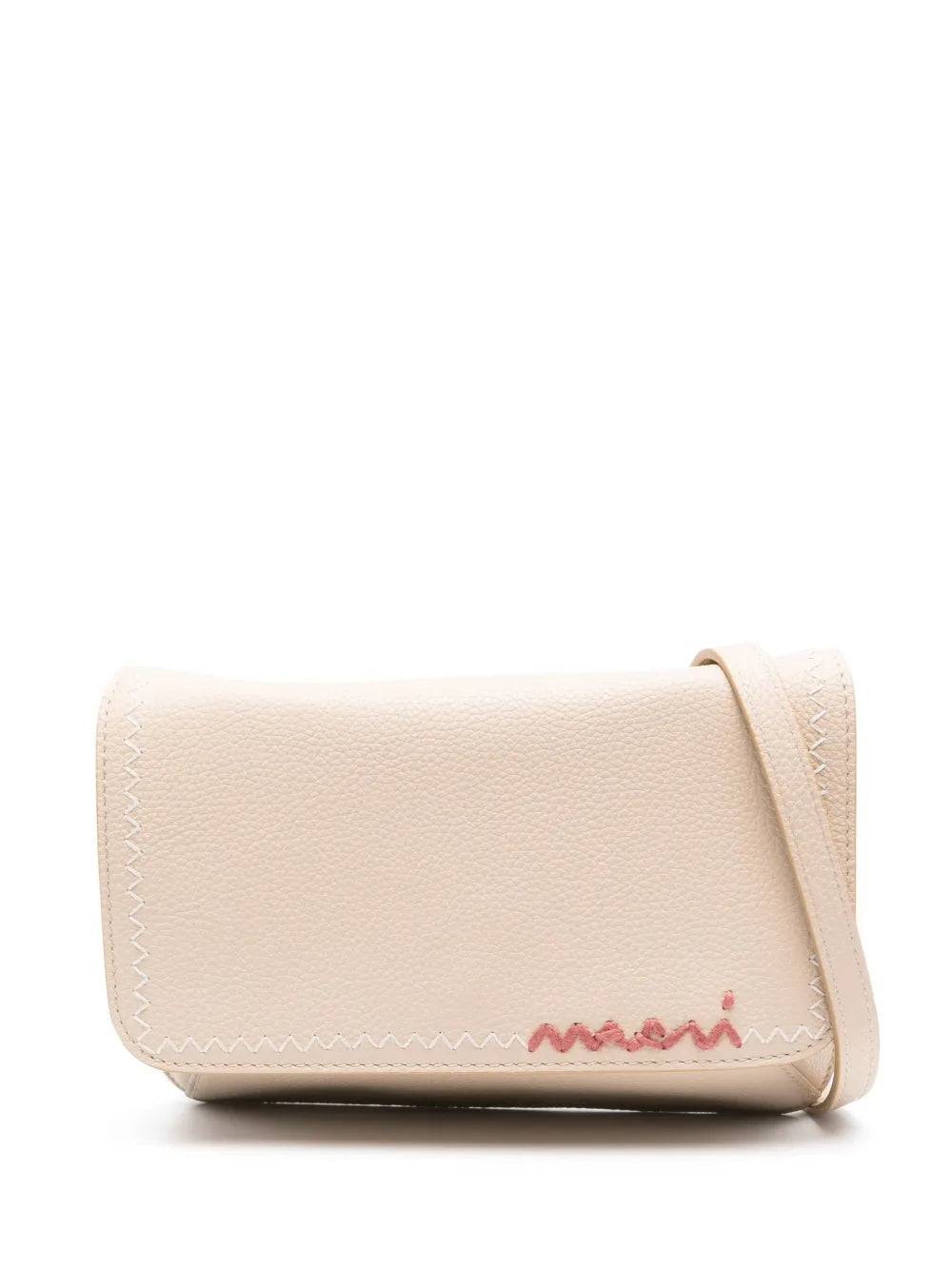 Marni logo embroidered crossbody bag