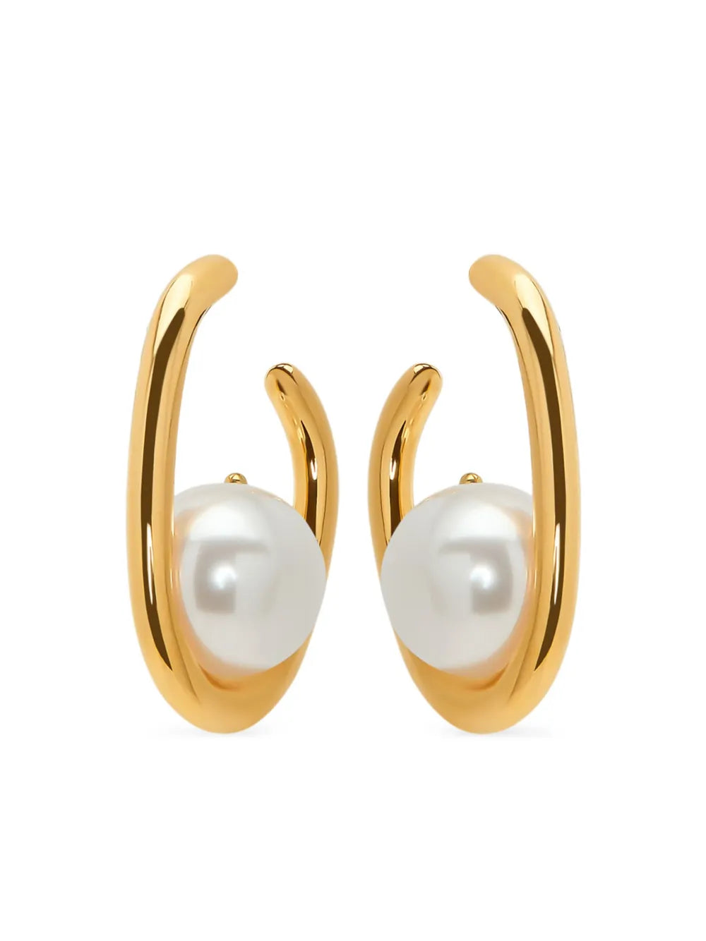 Oscar de la Renta embellished hoop earrings