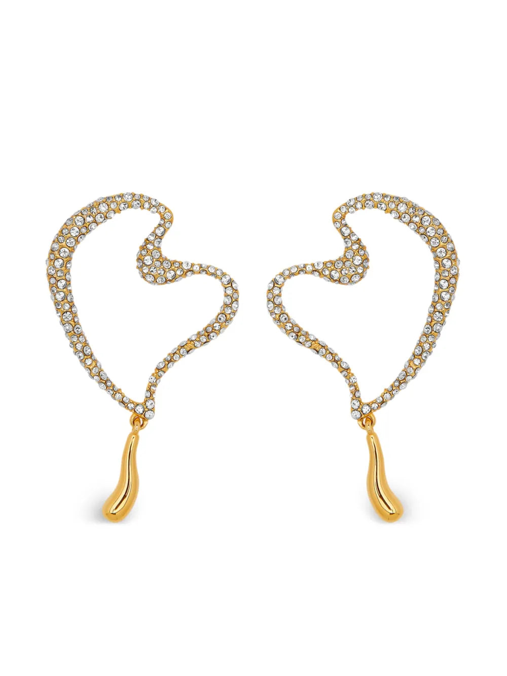 Oscar de la Renta heart drop earrings