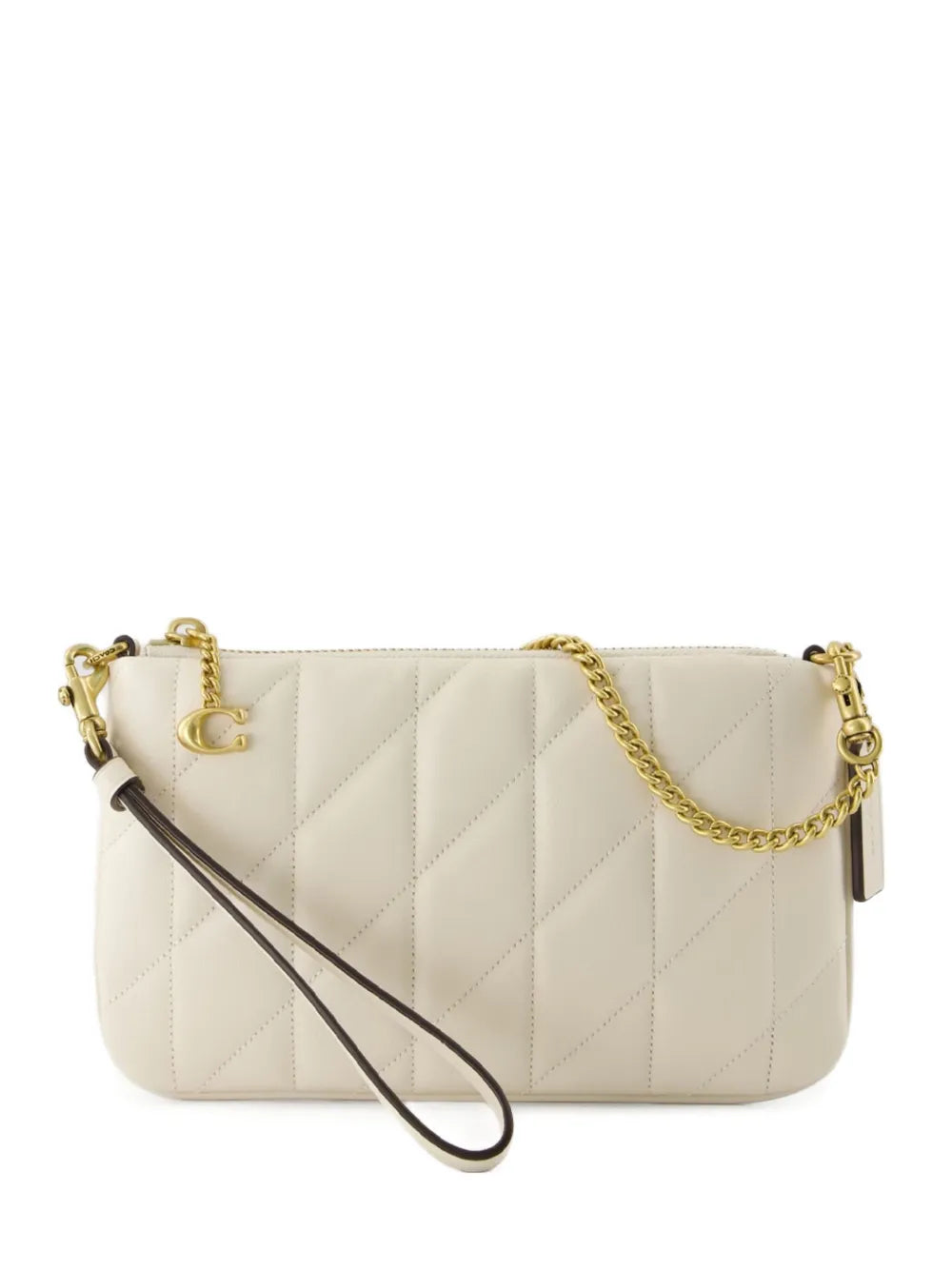 Coach quilted leather clutch bag