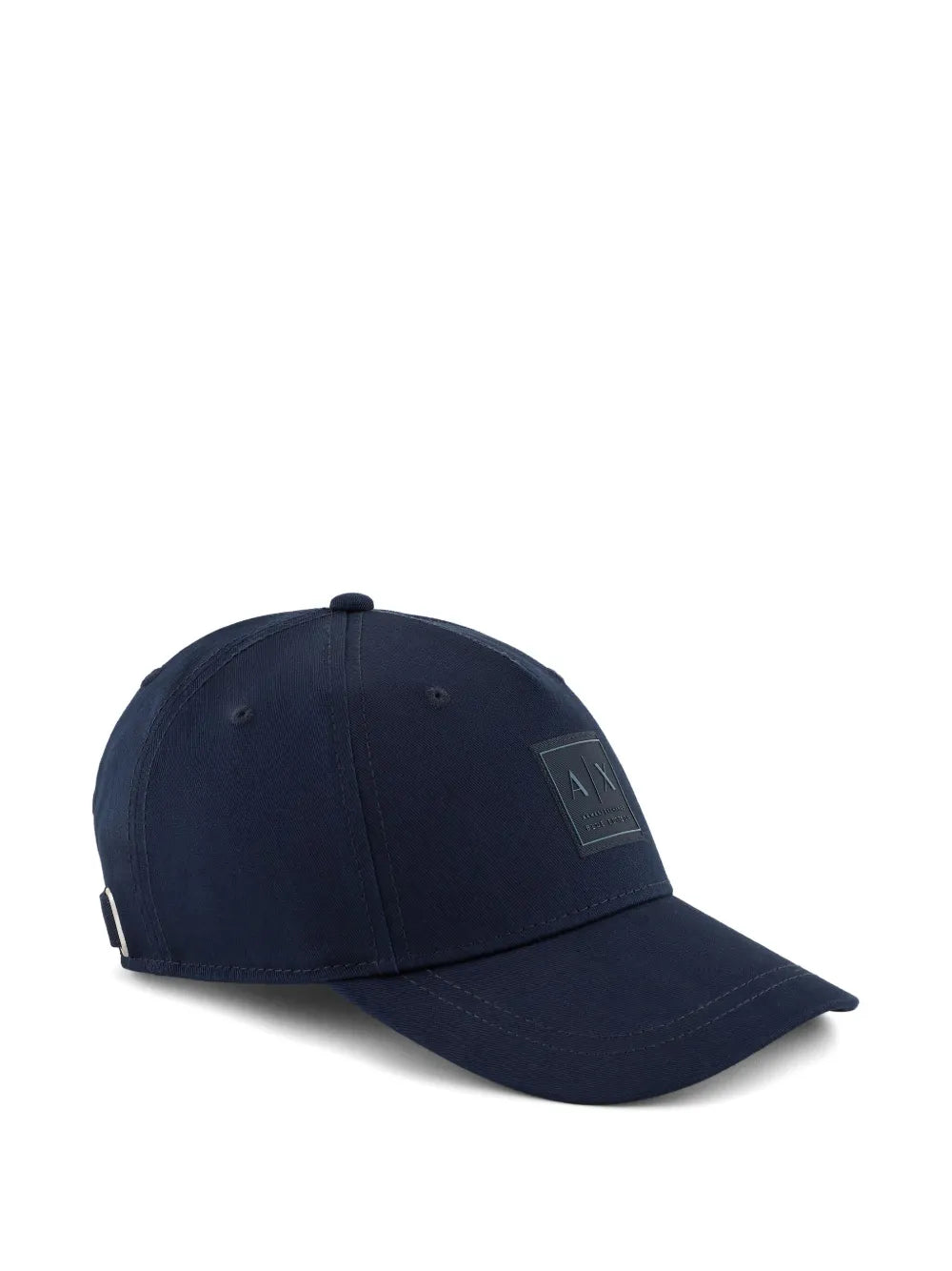 Armani Exchange logo patch cotton cap