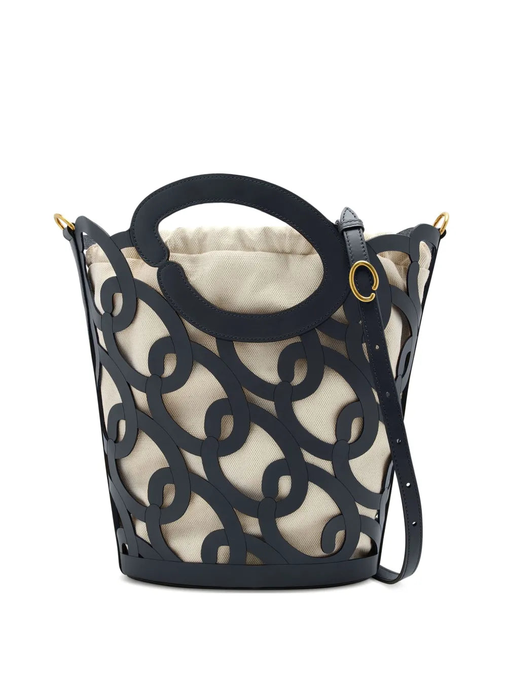 Oscar de la Renta leather bucket bag