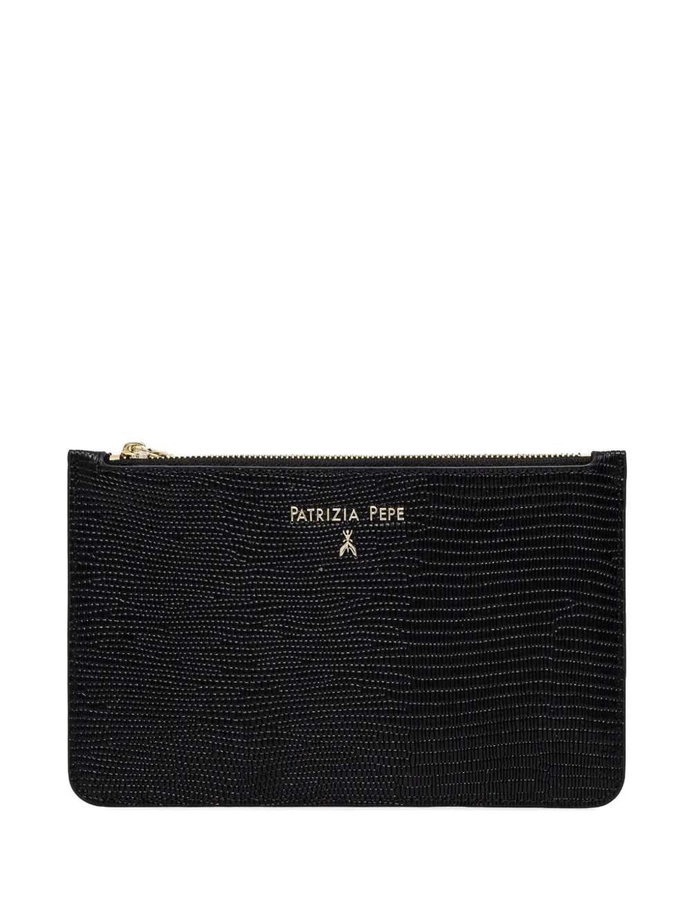 Patrizia Pepe leather clutch bag