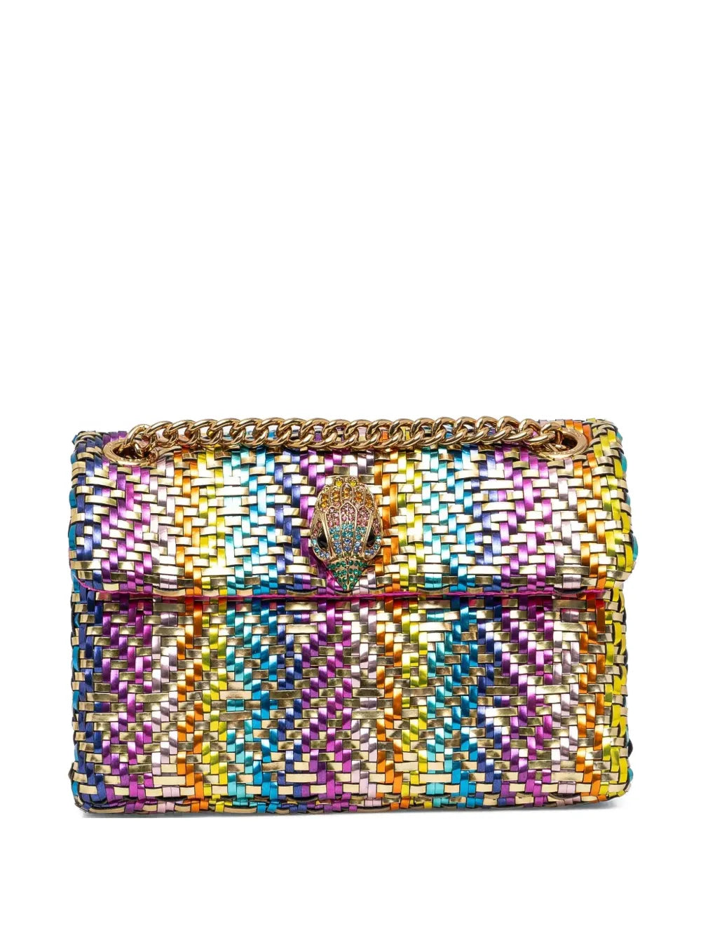 Kurt Geiger London woven metallic finish shoulder bag