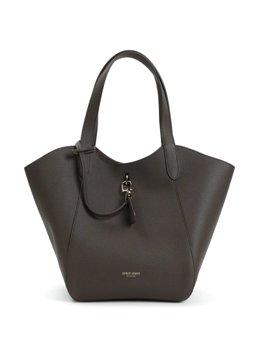 Giorgio Armani medium pebbled leather tote bag
