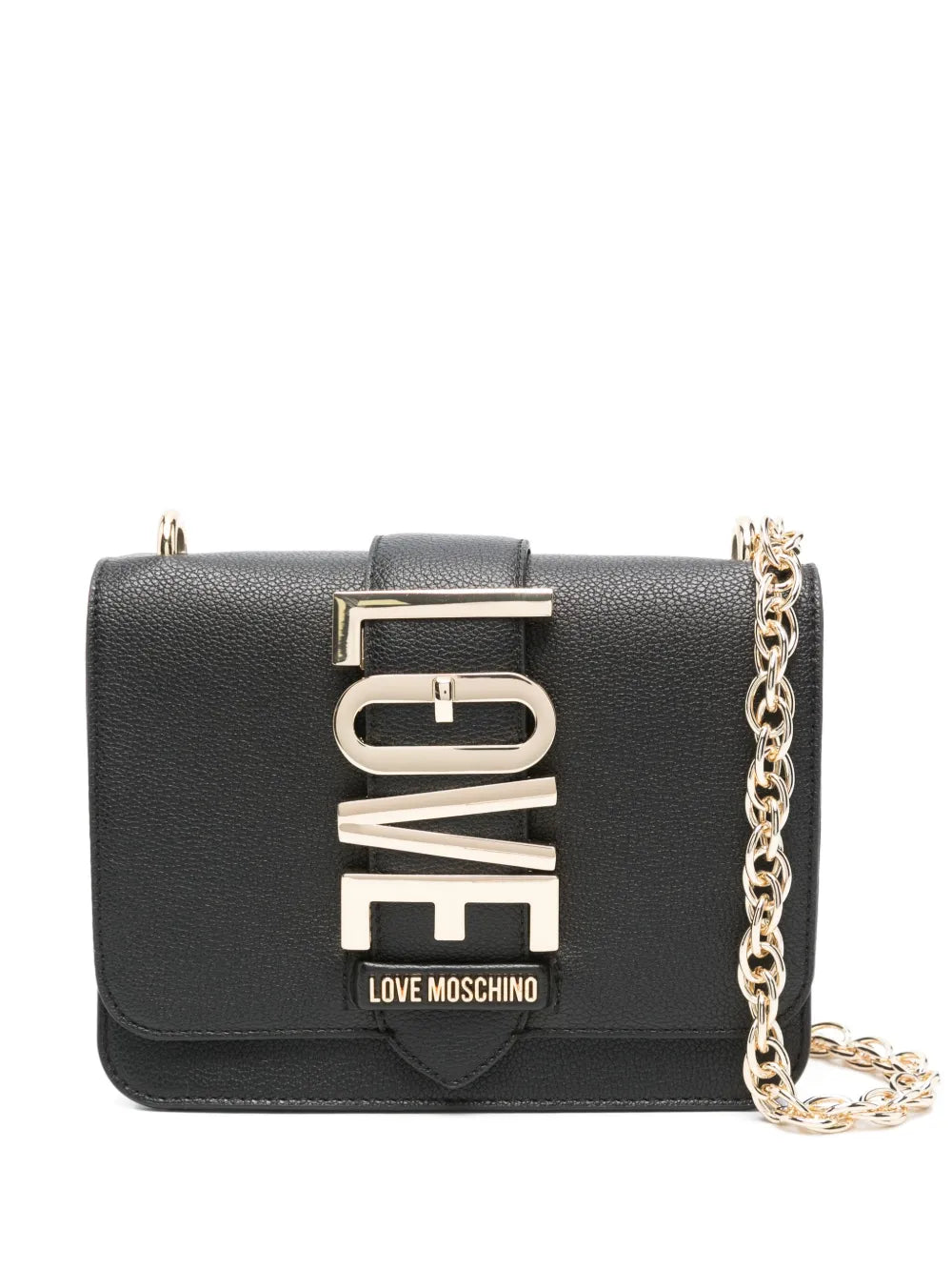 Love Moschino logo plaque crossbody bag