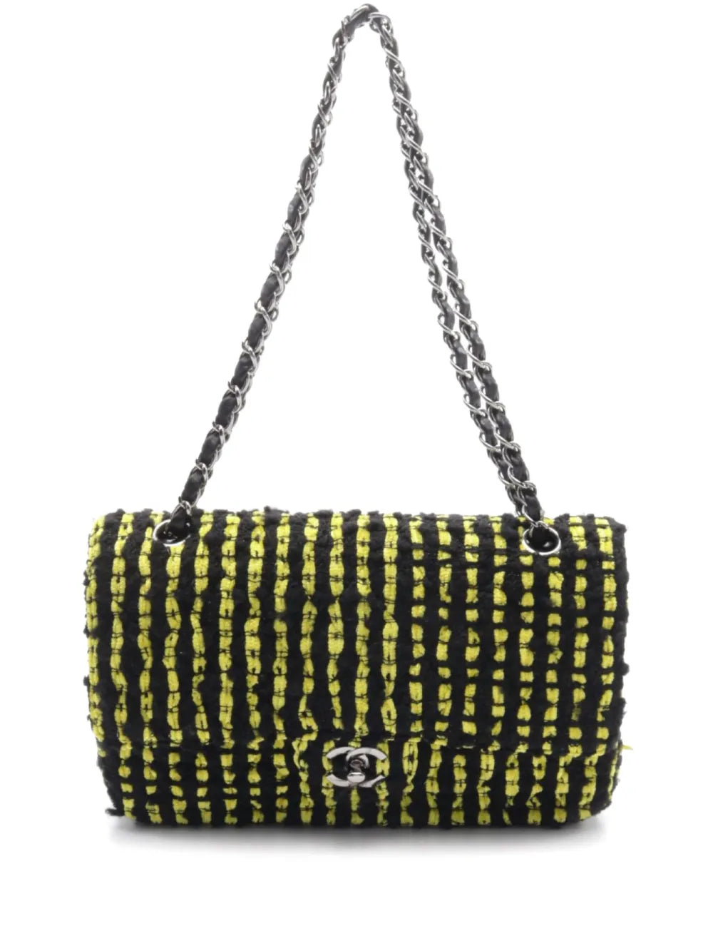 CHANEL 2004 2005 Tweed Flap shoulder bag