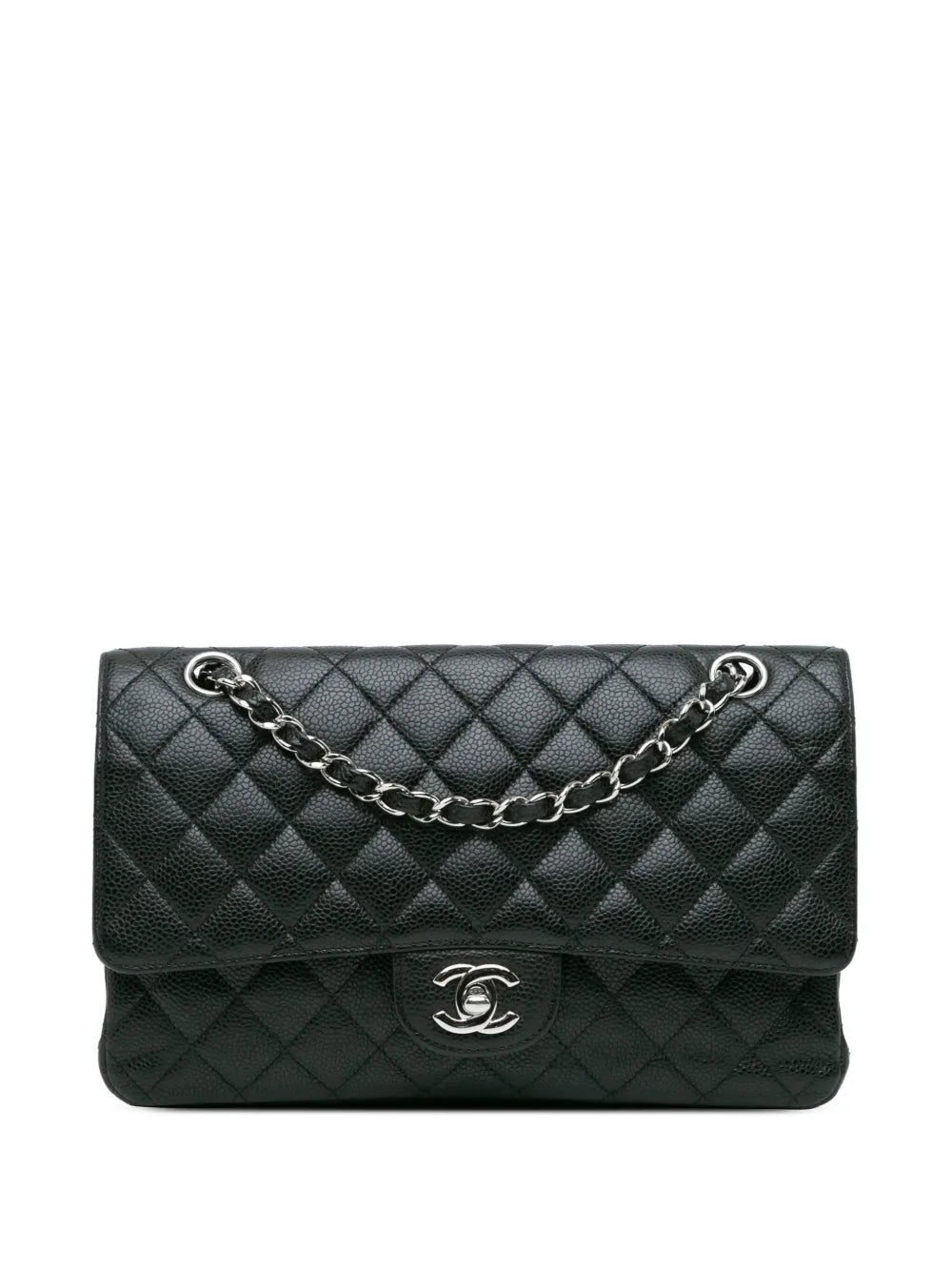 CHANEL 2009 2010 Medium Classic Caviar Double Flap shoulder bag