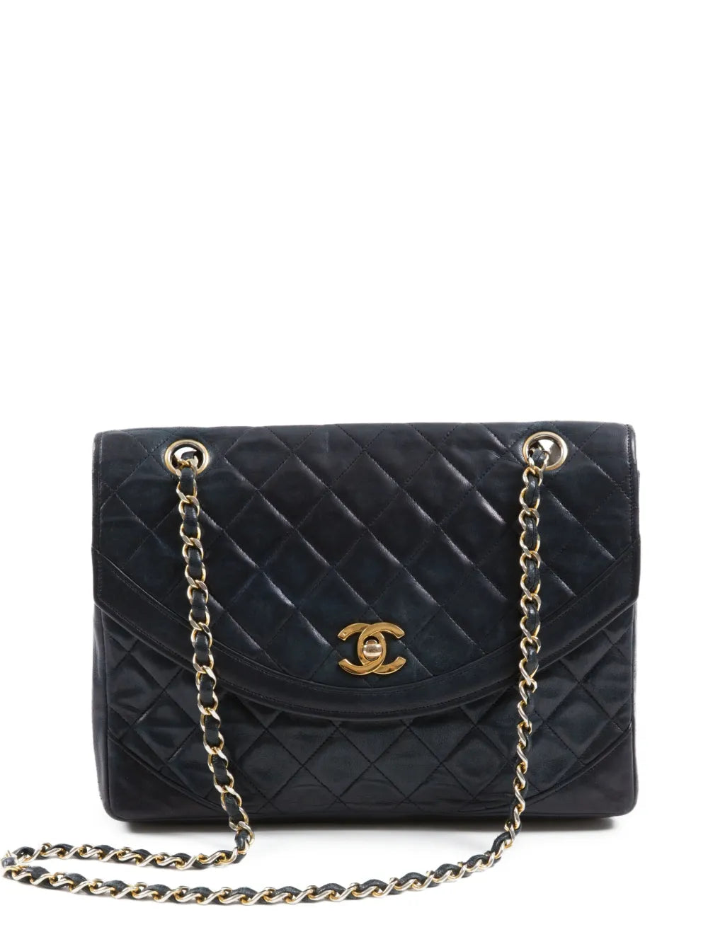 CHANEL 1980s double flap shoulder bag