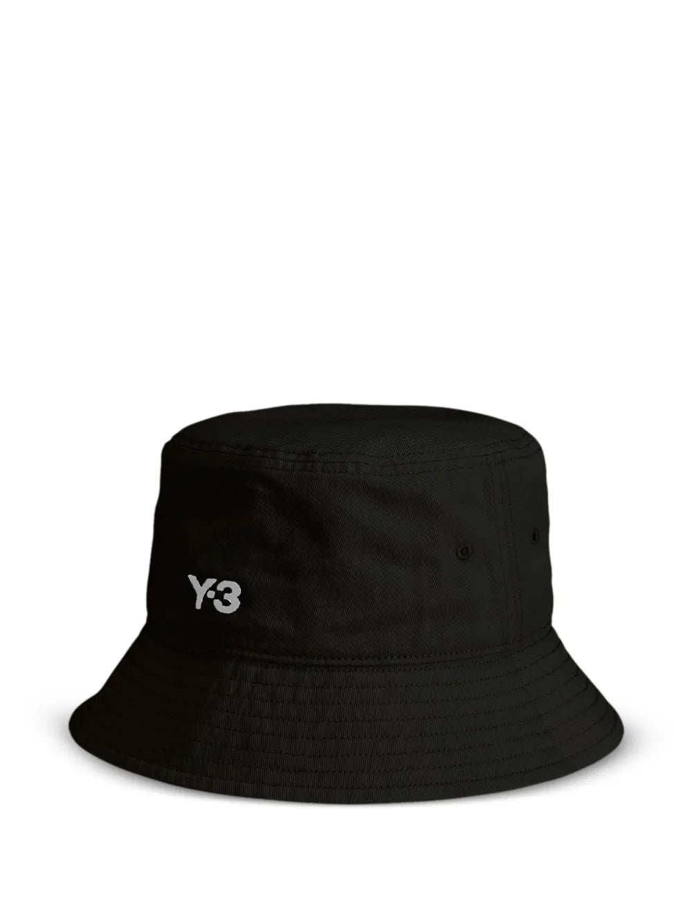 Y-3 logo print Black bucket hat