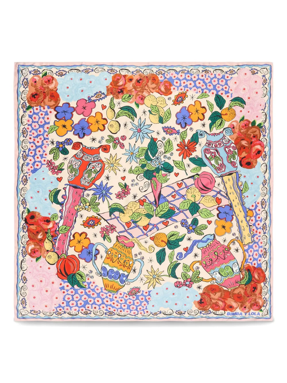Bimba y Lola floral print scarf