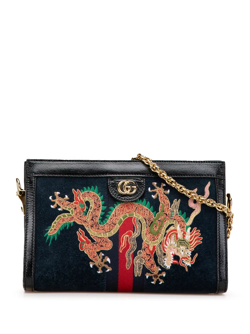 Gucci 2016 2024 Small Suede Dragon Ophidia shoulder bag