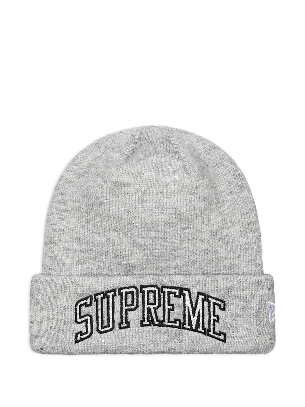 Supreme New Era Metallic Arc beanie hat