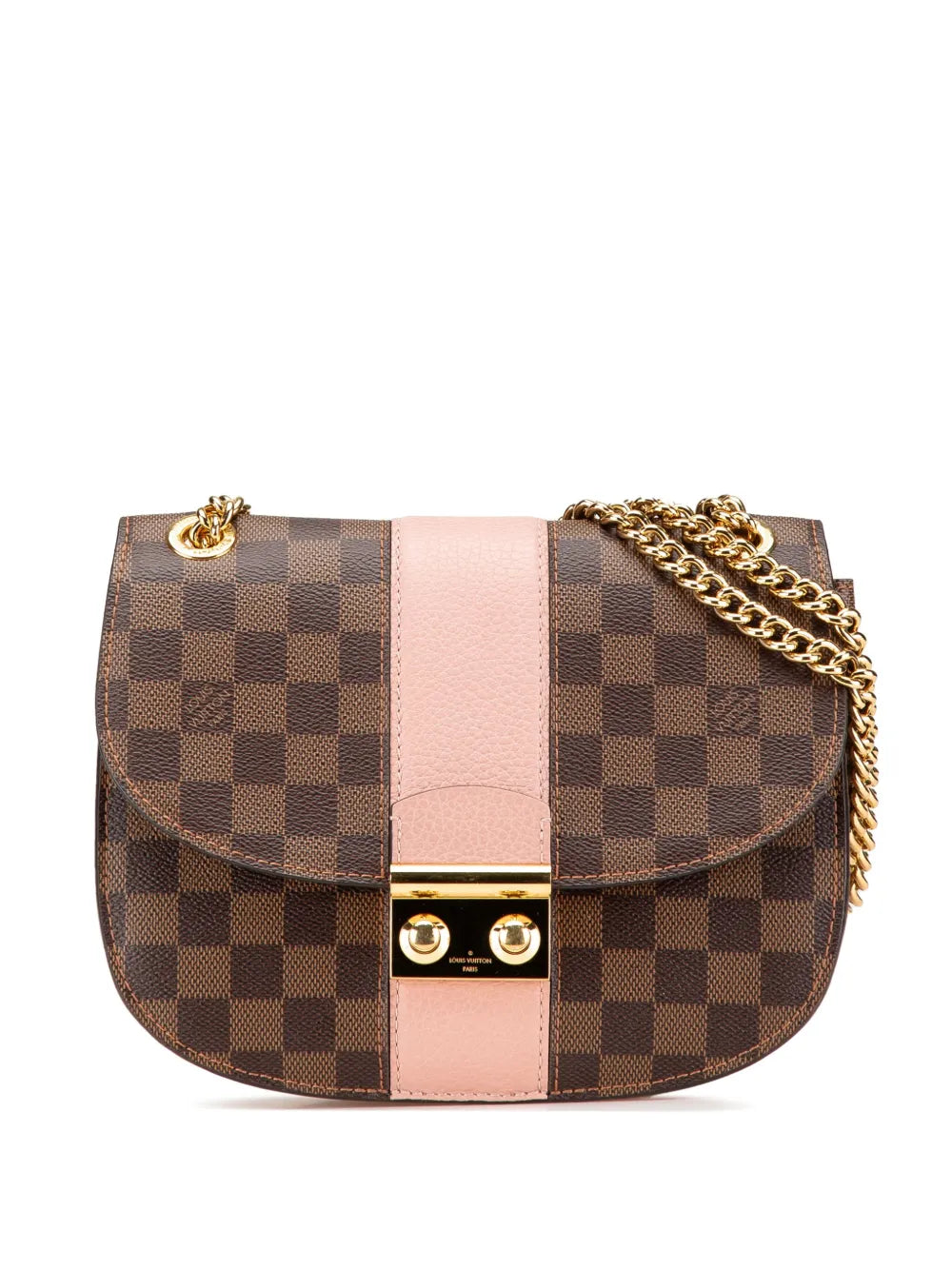 Louis Vuitton 2018 Damier Ebene Cuir Taurillon Wight shoulder bag