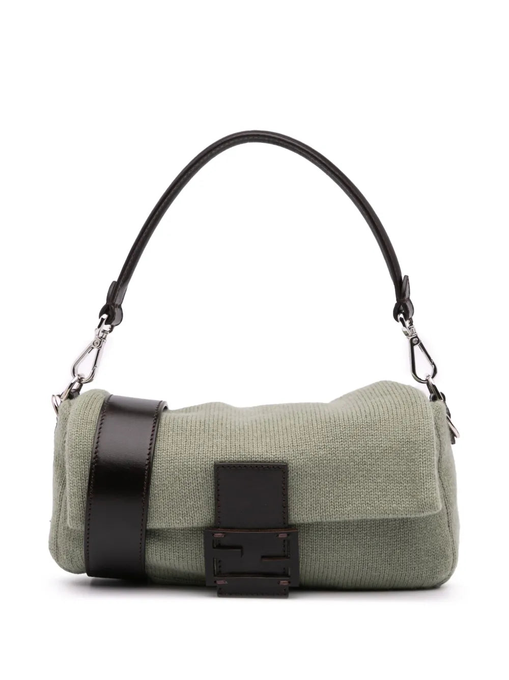 Fendi 2000 2010 Cashmere Baguette satchel