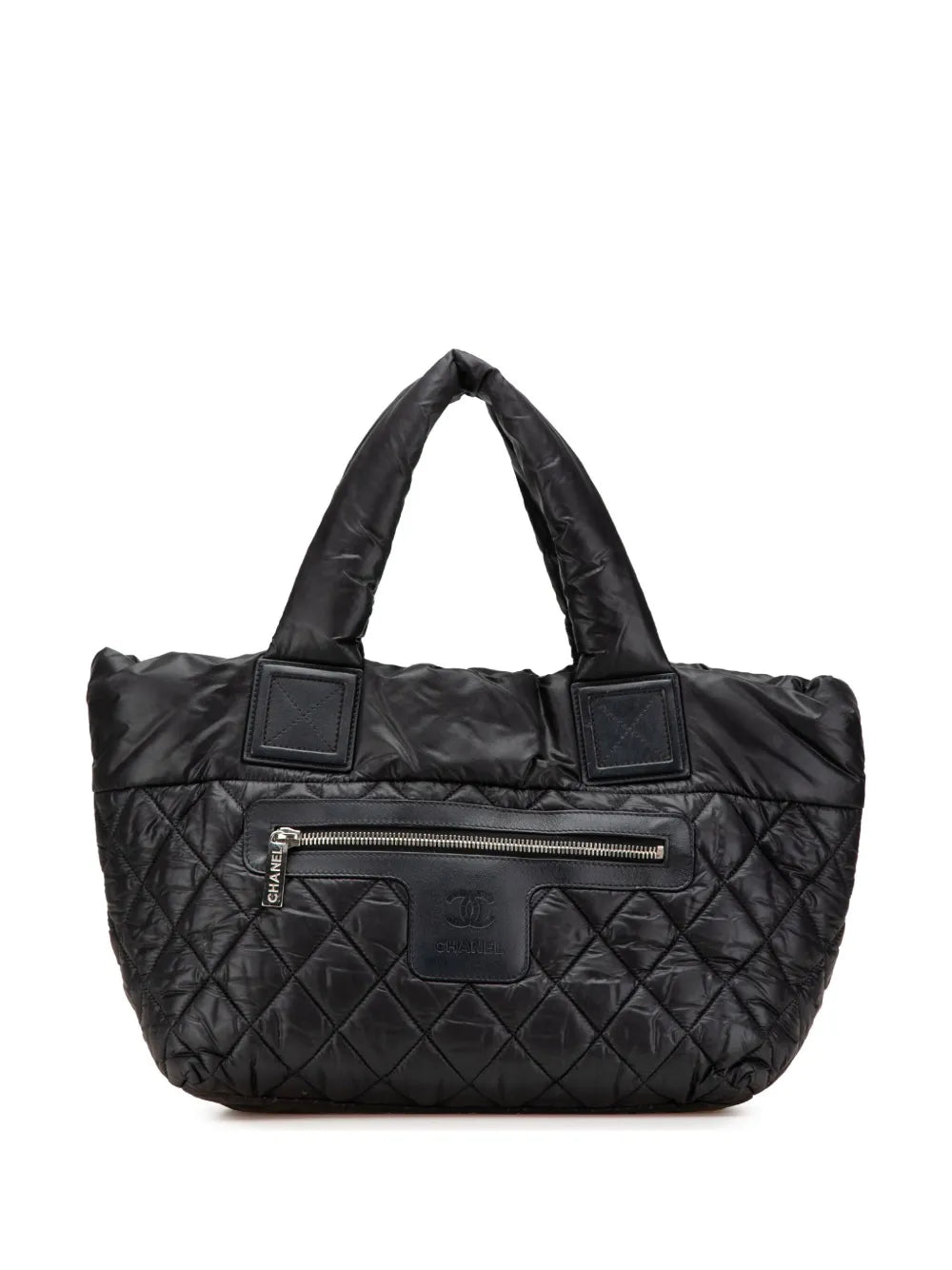 CHANEL 2013 2014 Small Quilted Nylon Coco Cocoon tote bag
