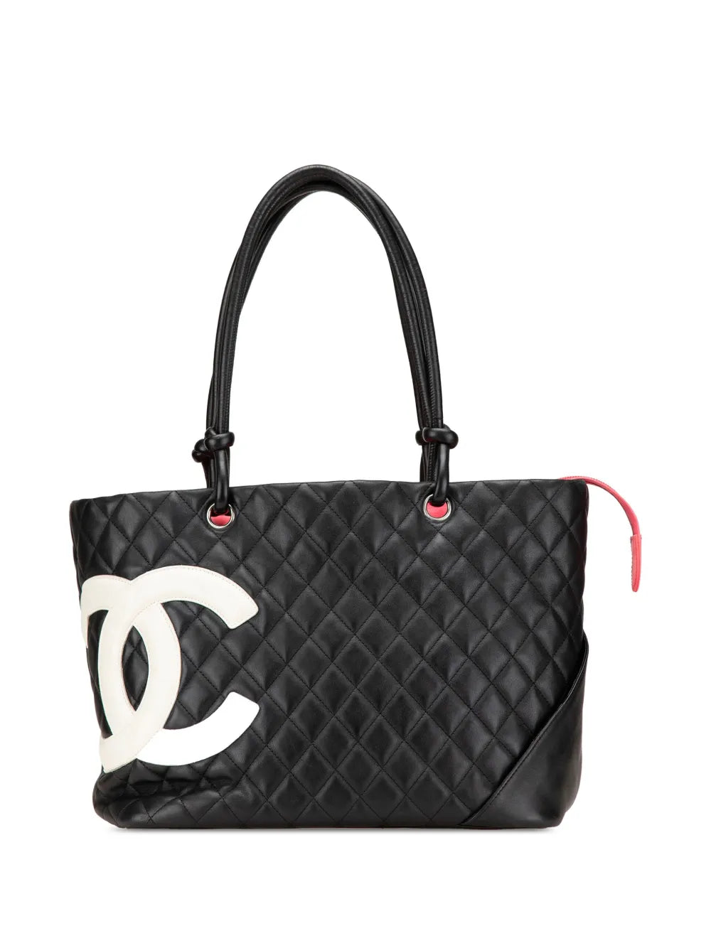 CHANEL 2005 2006 Large Lambskin Cambon Ligne tote bag