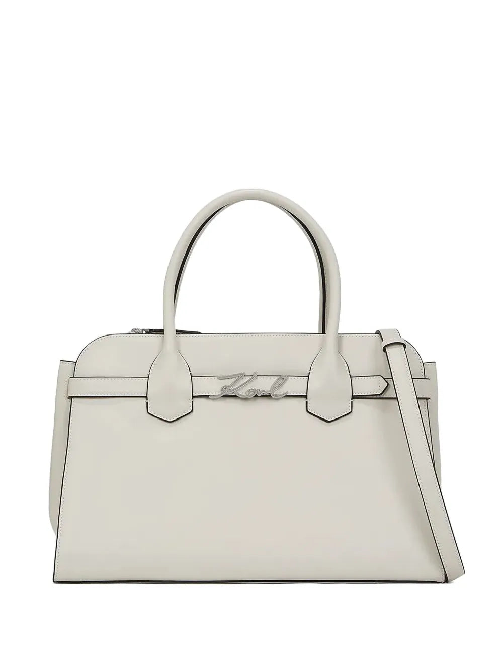Karl Lagerfeld signature plaque tote bag