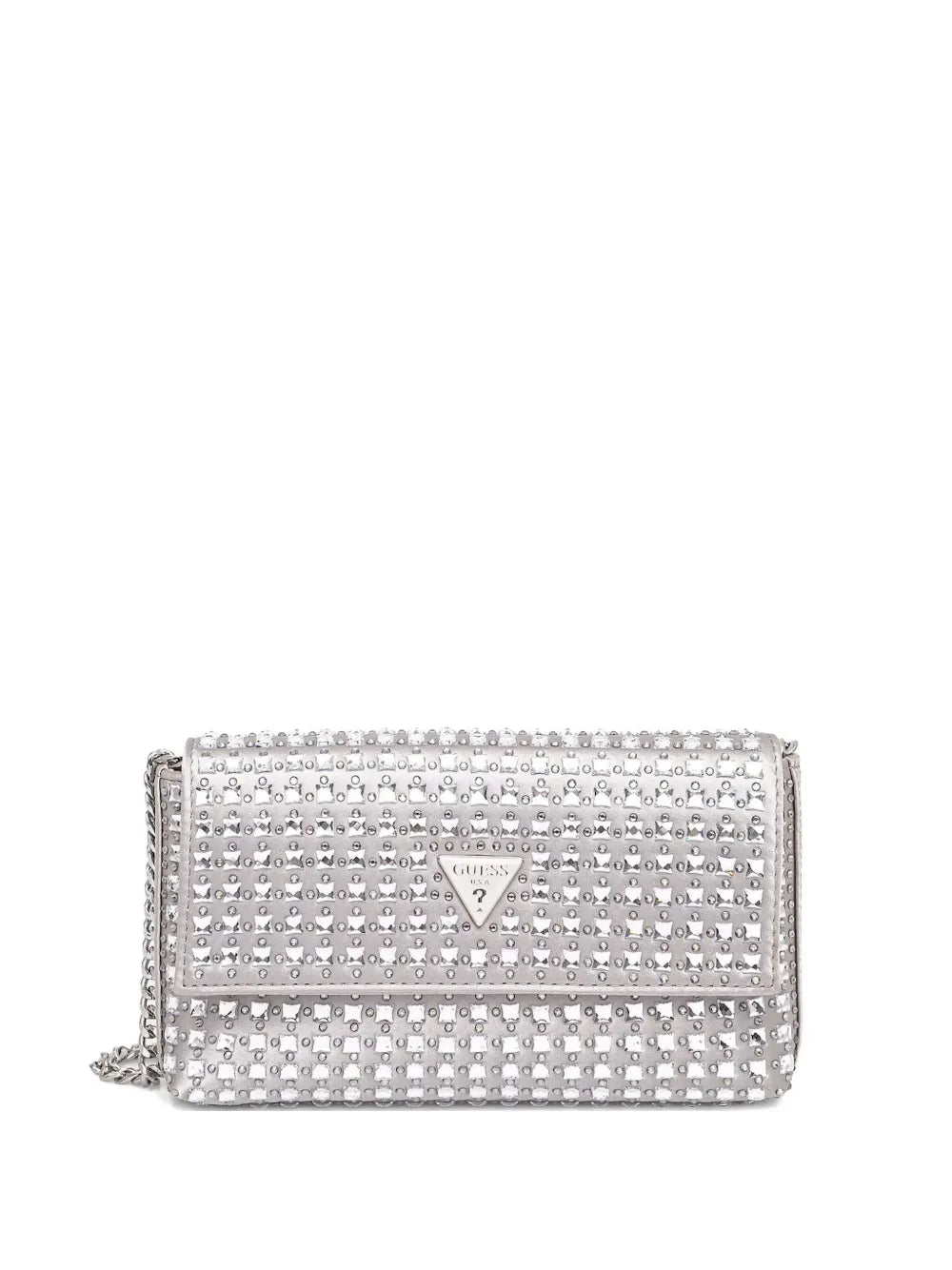GUESS USA crystal embellished clutch bag