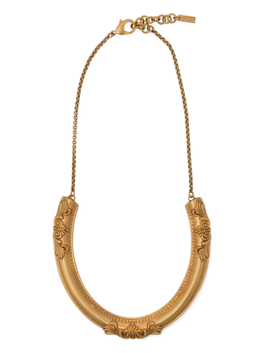 Moschino baroque motif necklace